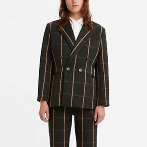Levi's Abner Suit - Tan and Black Plaid Oversized Blazer (M) and Pants (29)